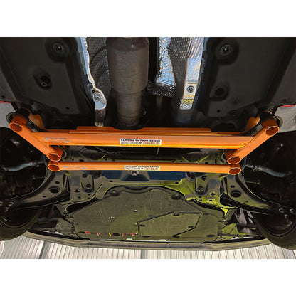 SUMMIT & SWAVE Front Lower Back Big 4 Point Chassis Brace for Toyota Yaris GR (3)