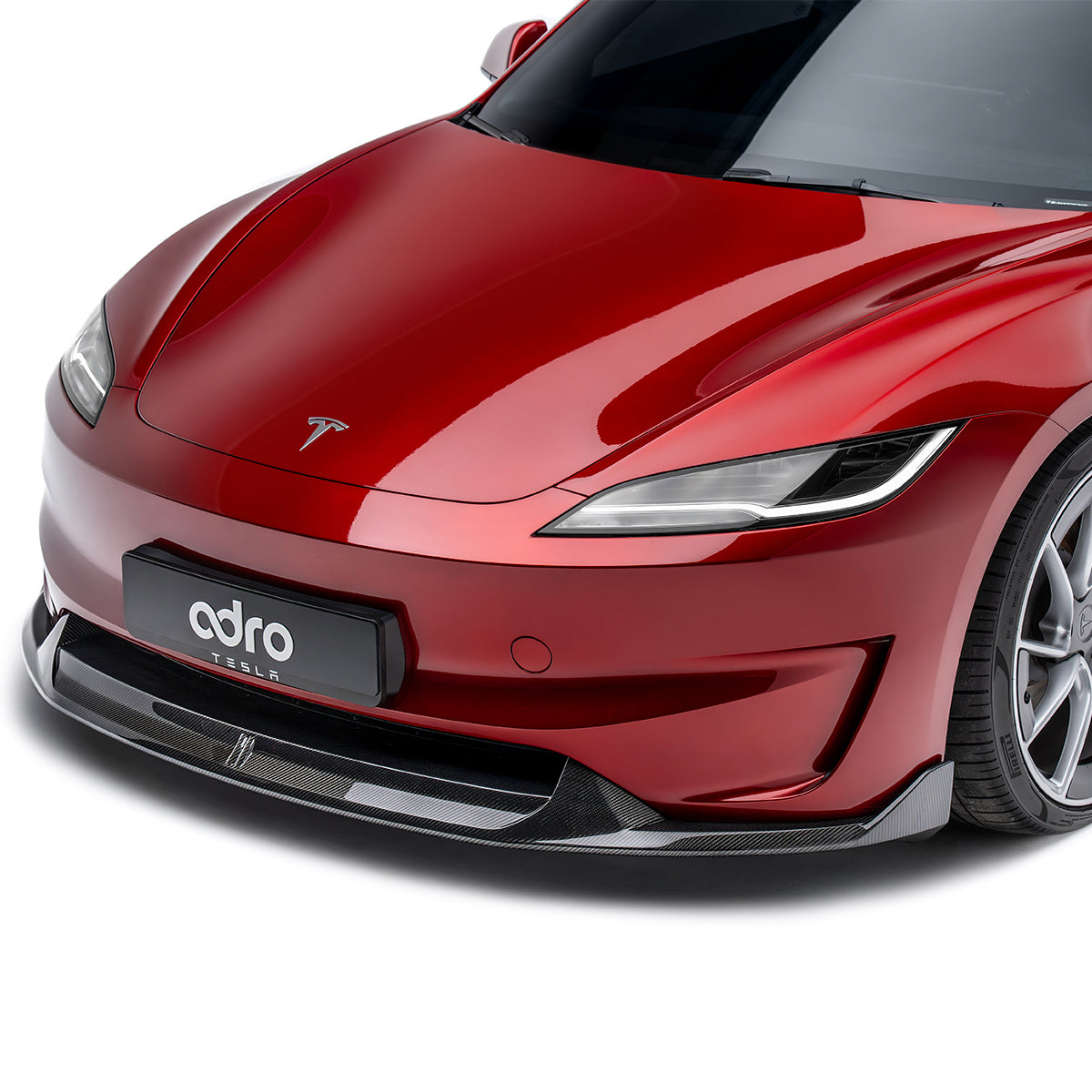 Tesla Model 3 Highland Performance – przedni splitter carbon ADRO