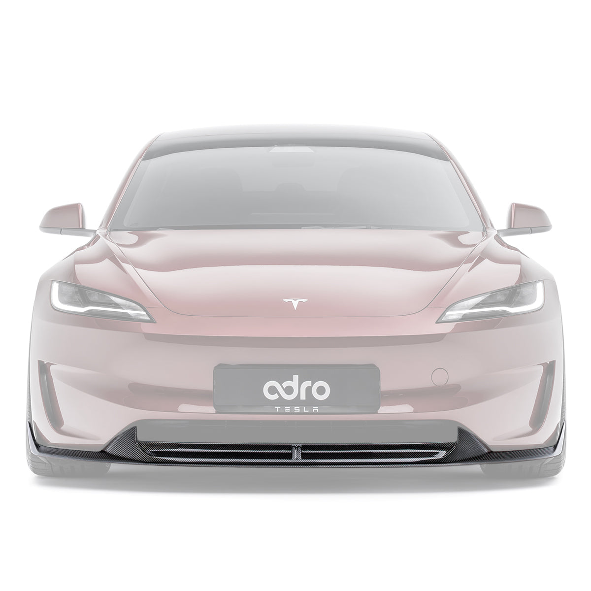 Tesla Model 3 Highland Performance przedni splitter carbon ADRO – zdjęcie 1