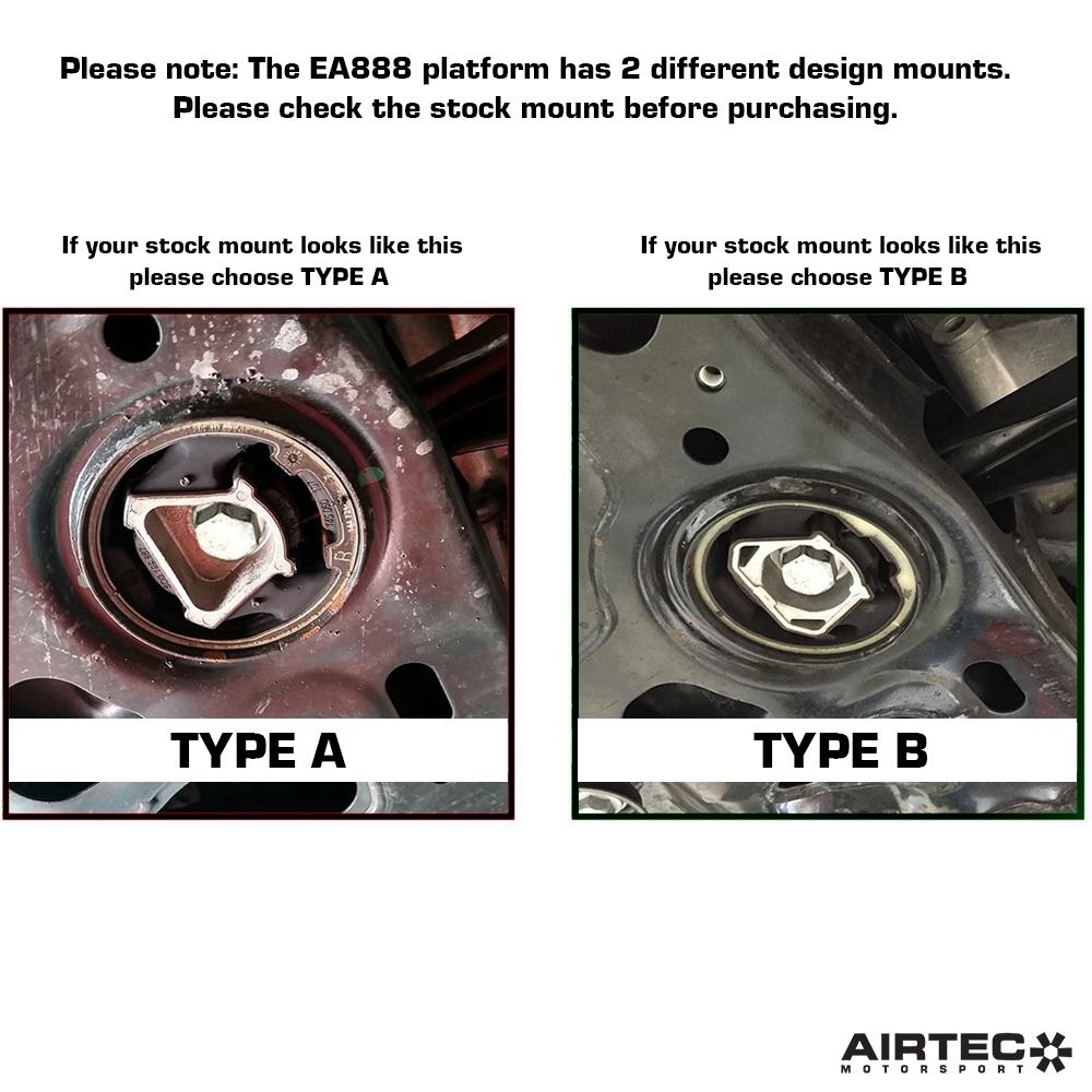 AIRTEC Motorsport Wkładka poduszki reakcyjnej skrzyni biegów do Audi S3, Cupra Leon, VW Golf Mk7/Mk8 (5)