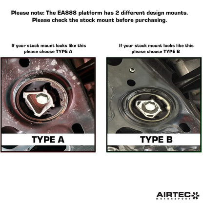 AIRTEC Motorsport Wkładka poduszki reakcyjnej skrzyni biegów do Audi S3, Cupra Leon, VW Golf Mk7/Mk8 (5)
