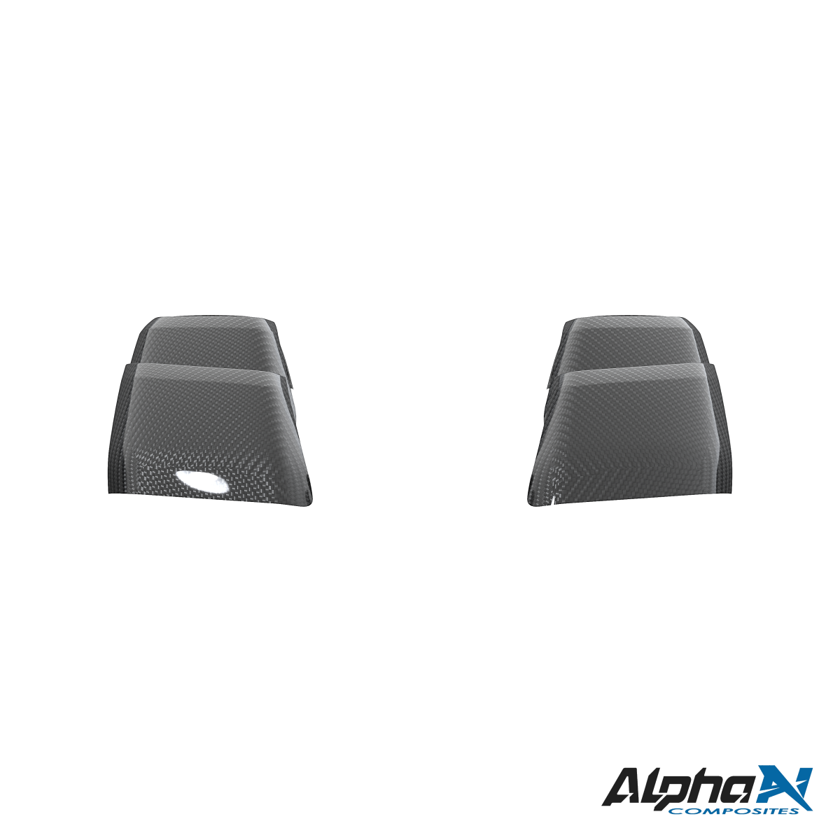 ALPHA-N Carbon Przedni wylot powietrza Cover / Błotnik Zestaw do Porsche Cayman 718 - 982 GT4 RS (3)