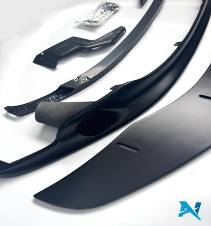 ALPHA-N Carbon Spoiler przedni czarny mat z chłodzeniem hamulców i verstellbarem Splitter do M3 e92 i M3 e90 (3)