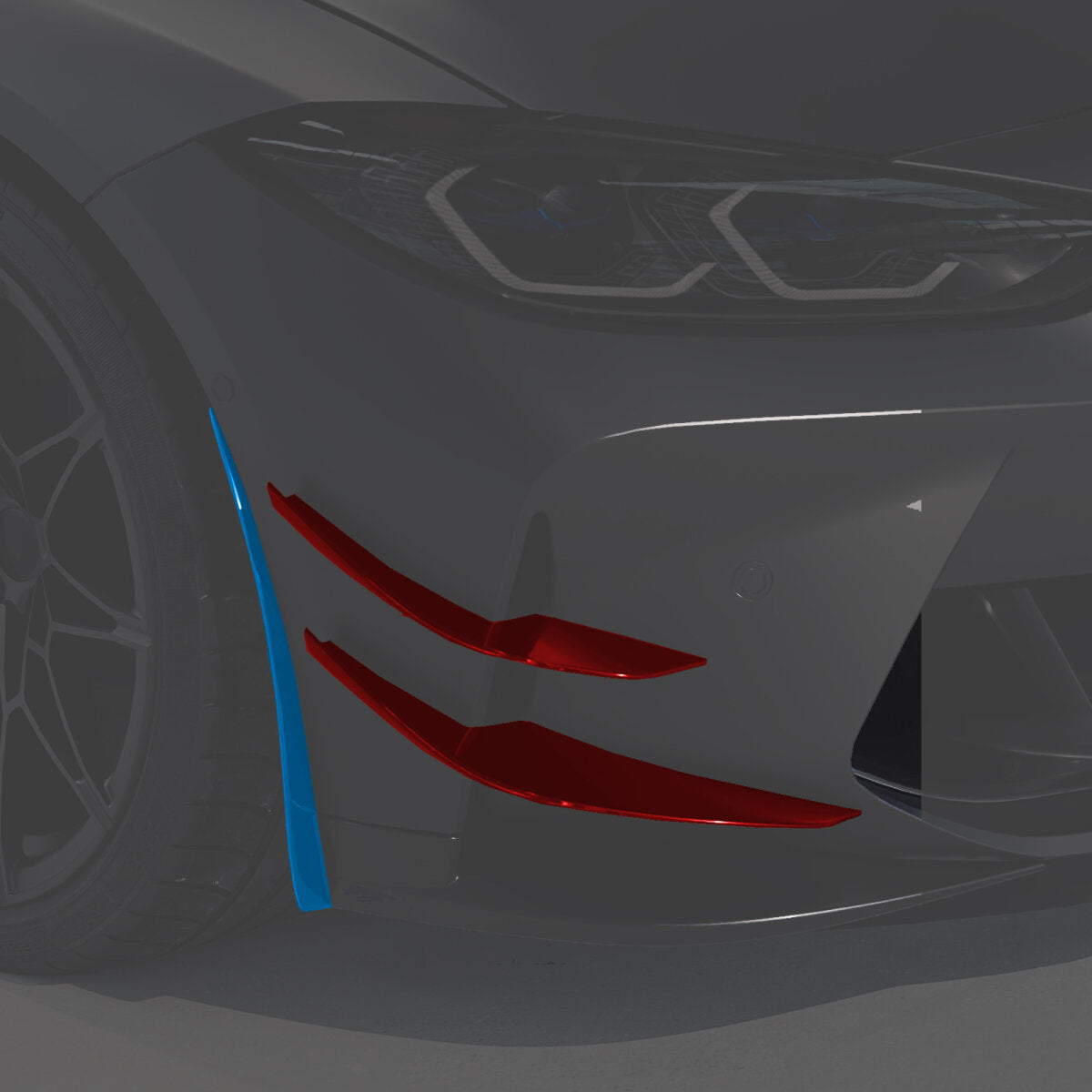 ALPHA-N CORSE Carbon Canard Zestaw do M3 G80 / G81 & M4 G82 / G83 (4)