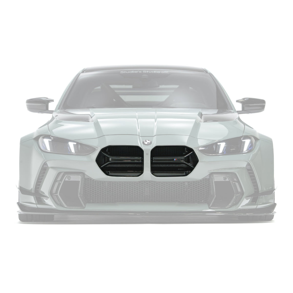 BMW G80 M3/G82 M4 – grill carbon pre-preg do zderzaka ADRO V2