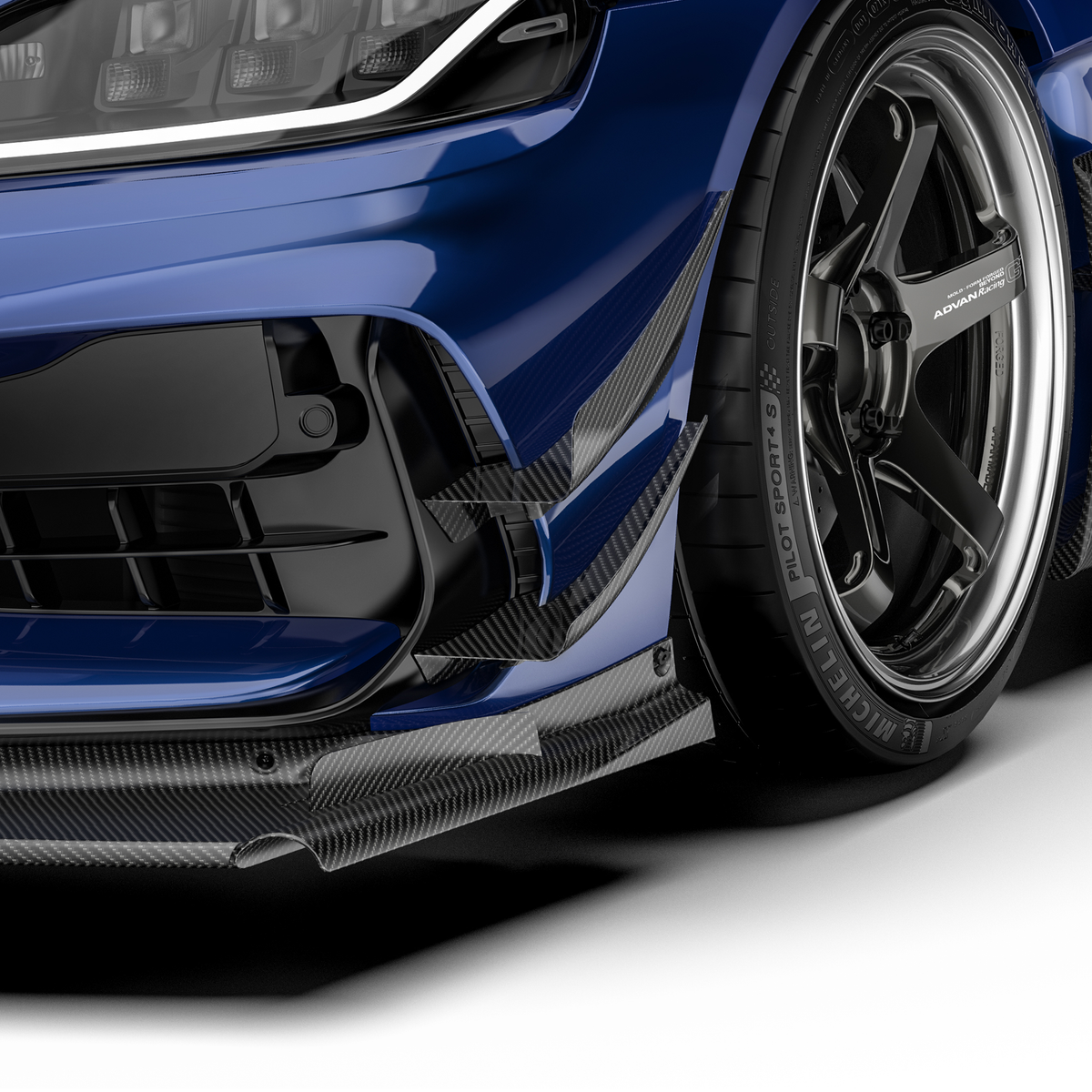 Toyota GR Supra A90 – lotki przednie ARD carbon pre-preg do zderzaka Facelift ADRO