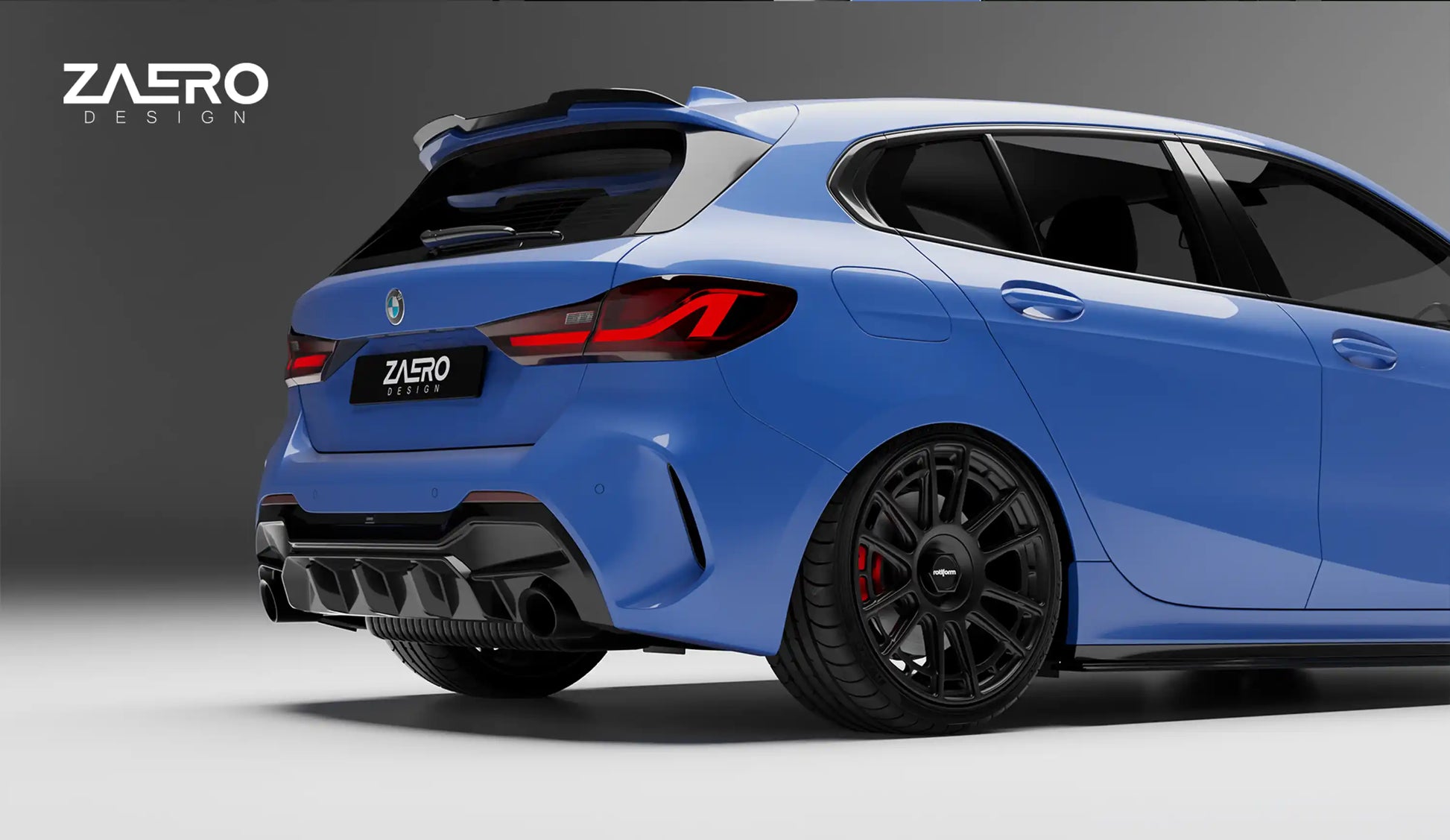 ZAERO DESIGN Dyfuzor tylny 1 Series F40 (2019–2023)
