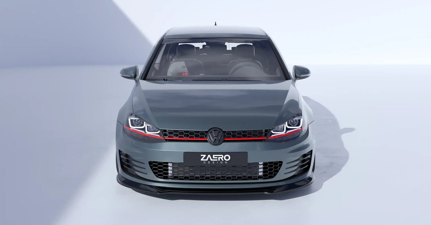 ZAERO DESIGN Splitter przedni VW Golf 7 GTI | GTD (Pre-Facelift)