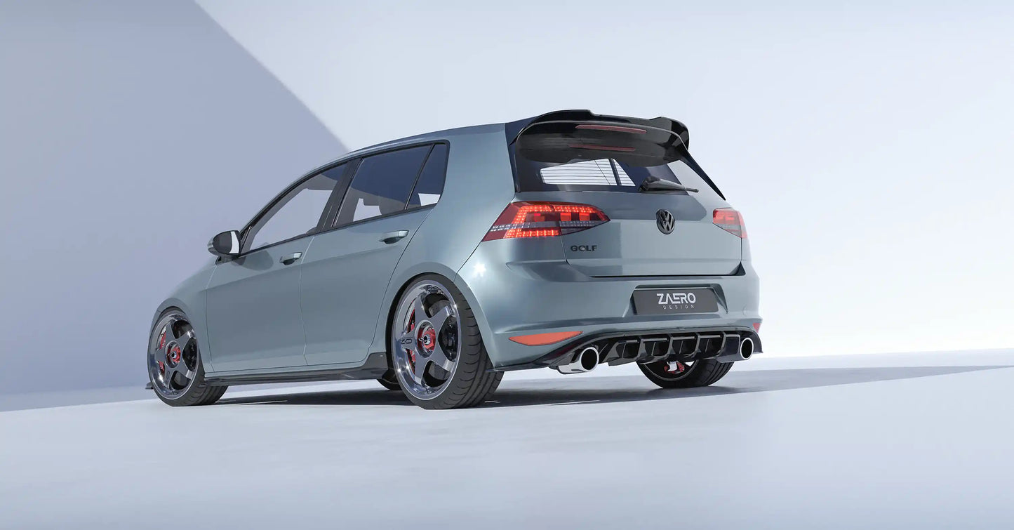 ZAERO DESIGN Dyfuzor tylny VW Golf 7 GTI (Pre-Facelift)