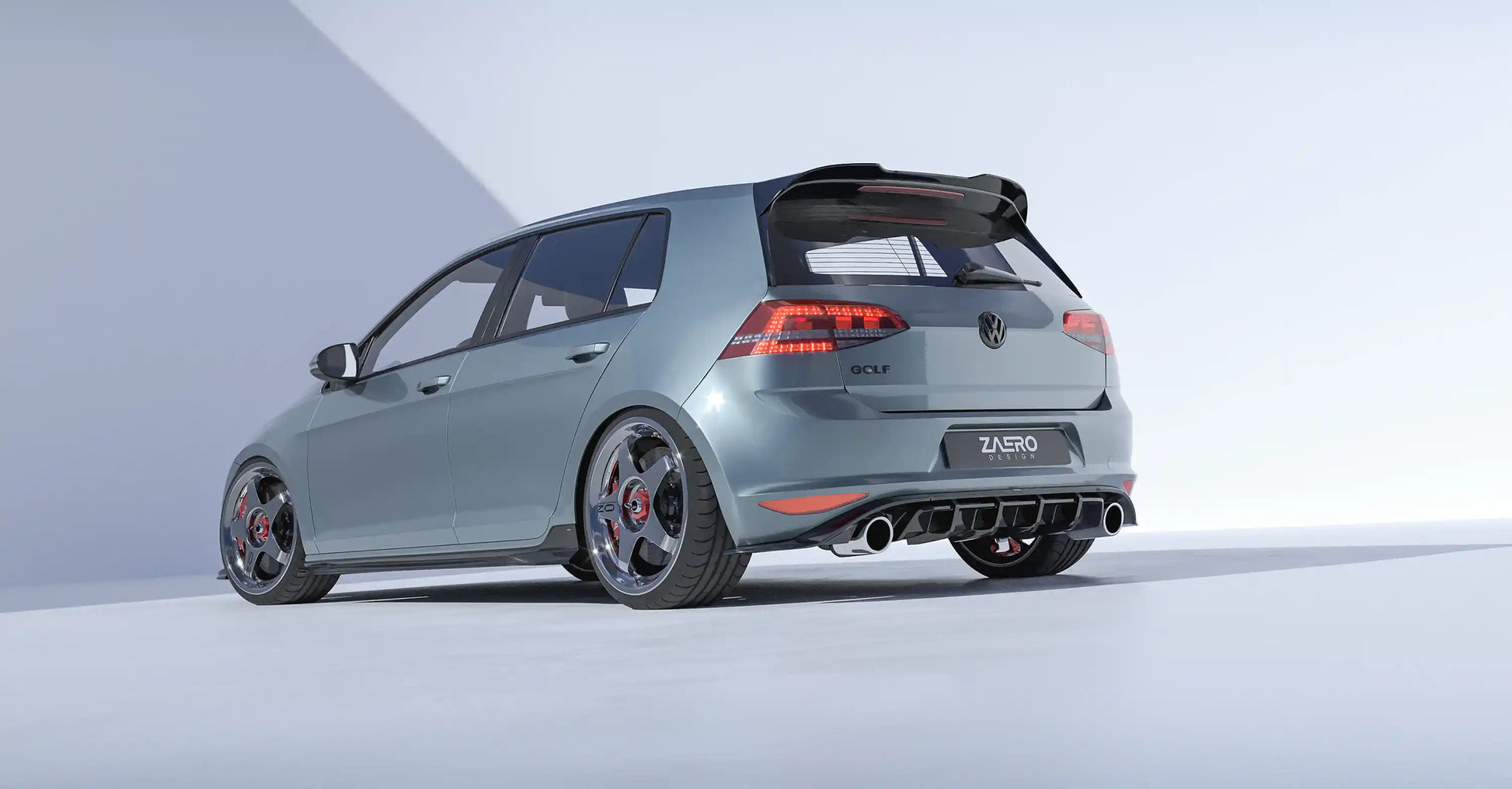 ZAERO DESIGN Dyfuzor tylny VW Golf 7 GTI (Pre-Facelift)