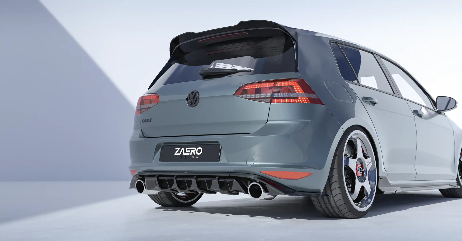 ZAERO DESIGN Dyfuzor tylny VW Golf 7 GTI (Pre-Facelift)