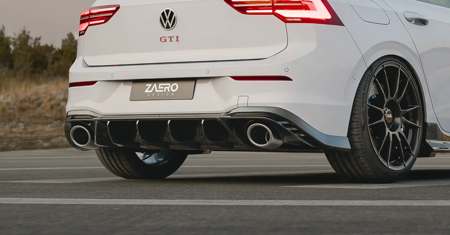 ZAERO DESIGN Dyfuzor tylny VW Golf 8 GTI Clubsport