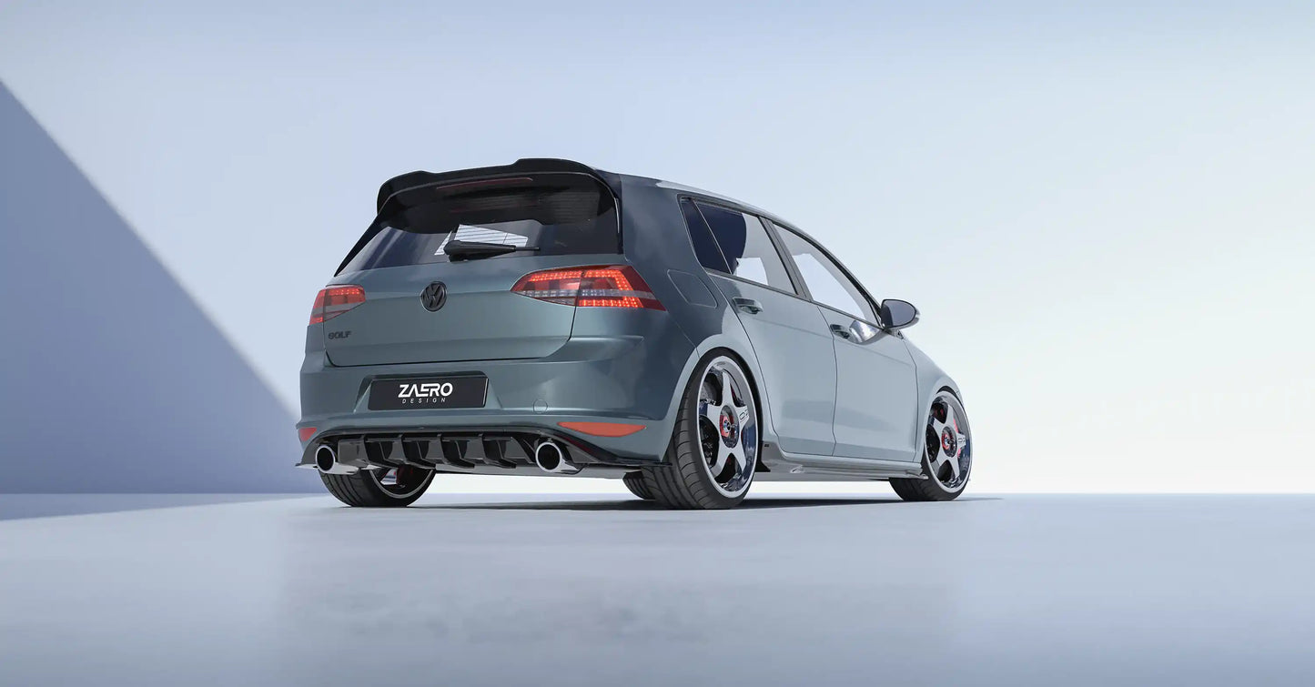 ZAERO DESIGN Dyfuzor tylny VW Golf 7 GTI (Pre-Facelift)