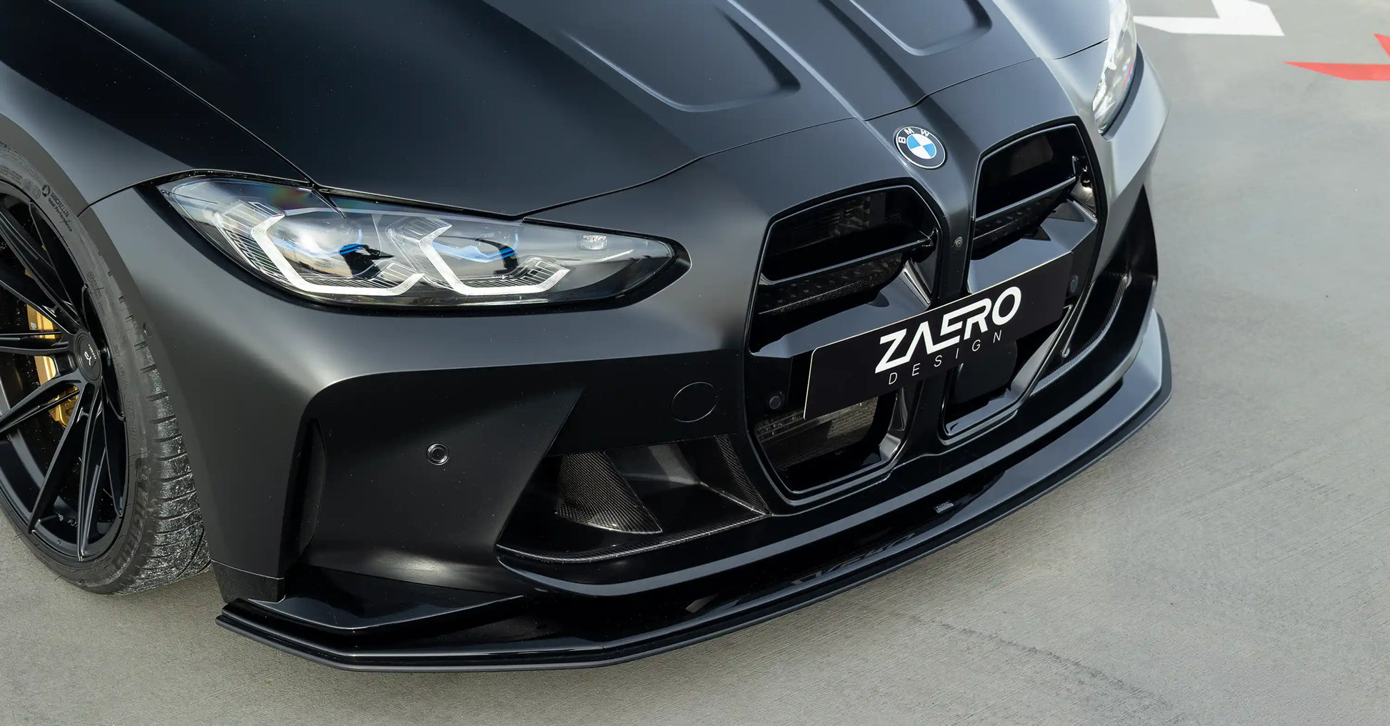 ZAERO DESIGN Splitter przedni M3 G80 | G81 & M4 G82 | G83 – adjustable & chassis-mounted