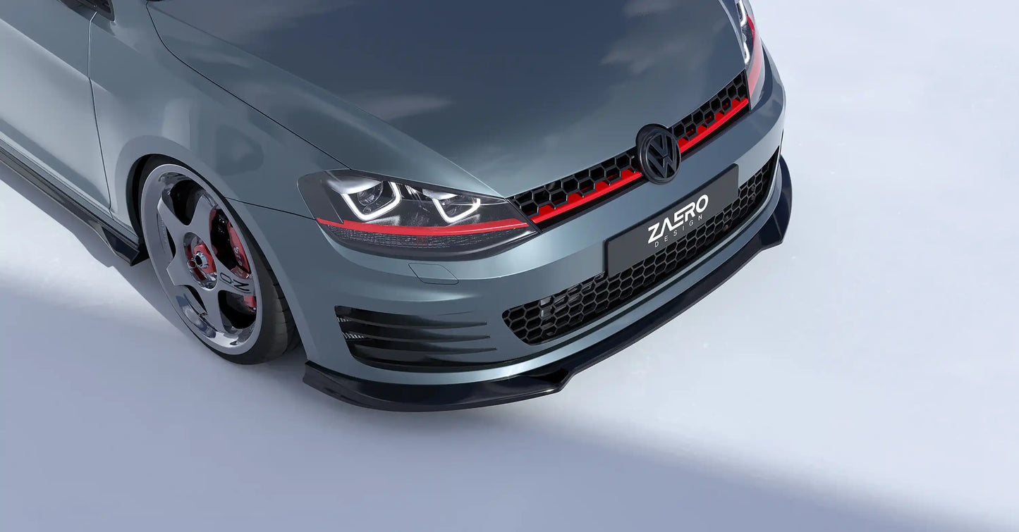 ZAERO DESIGN Splitter przedni VW Golf 7 GTI | GTD (Pre-Facelift)