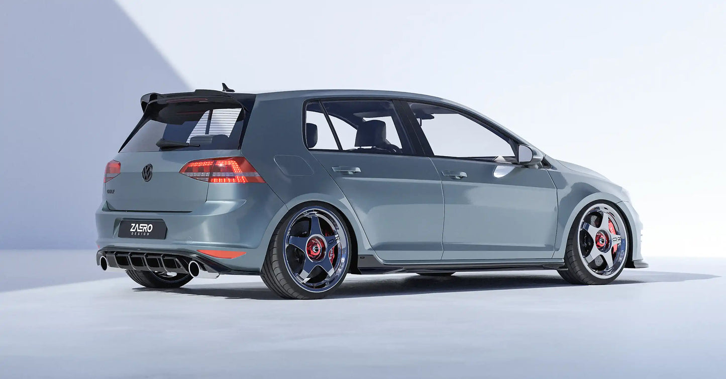 ZAERO DESIGN Dyfuzor tylny VW Golf 7 GTI (Pre-Facelift)
