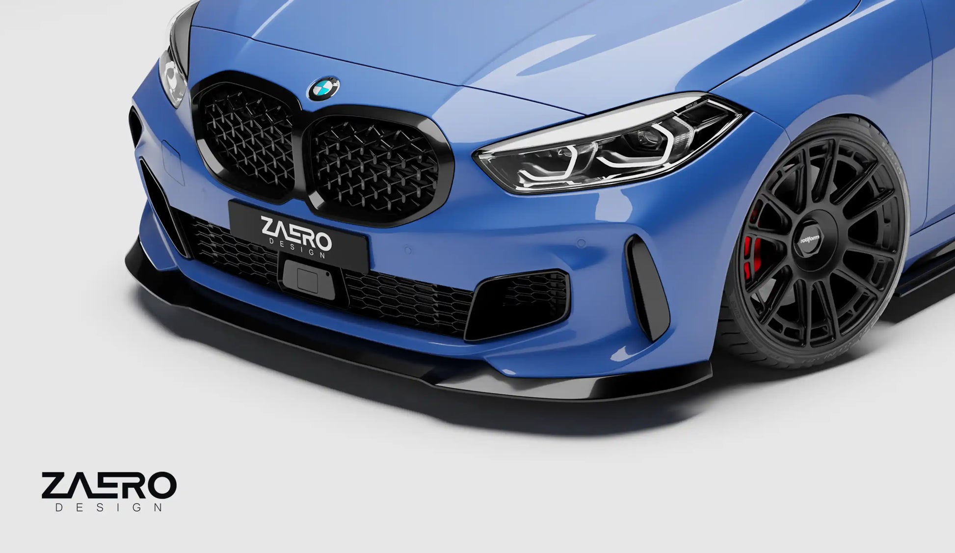 ZAERO DESIGN Splitter przedni 1 Series F40 (2019–2023)