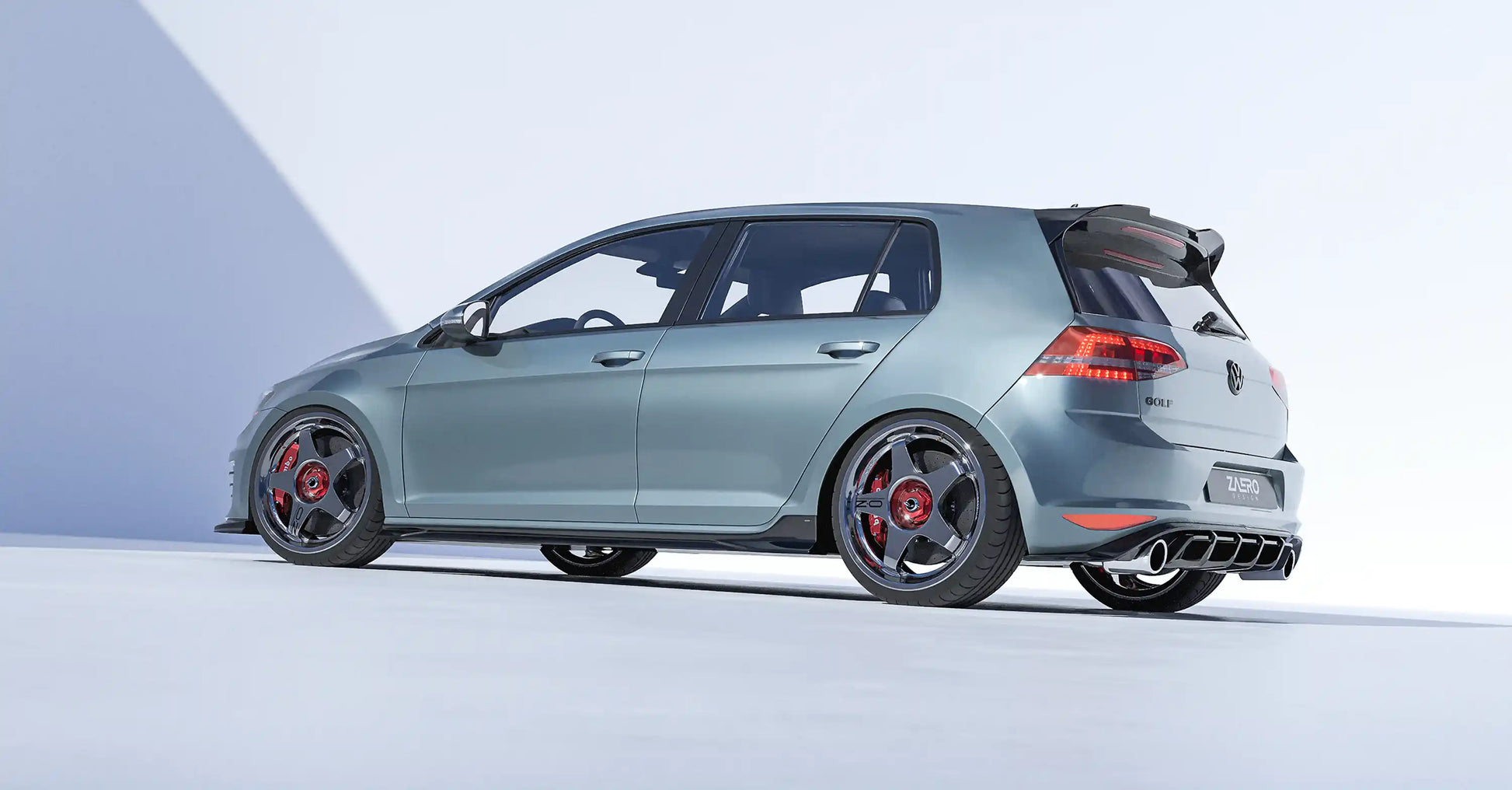 ZAERO DESIGN Dyfuzor tylny VW Golf 7 GTI (Pre-Facelift)