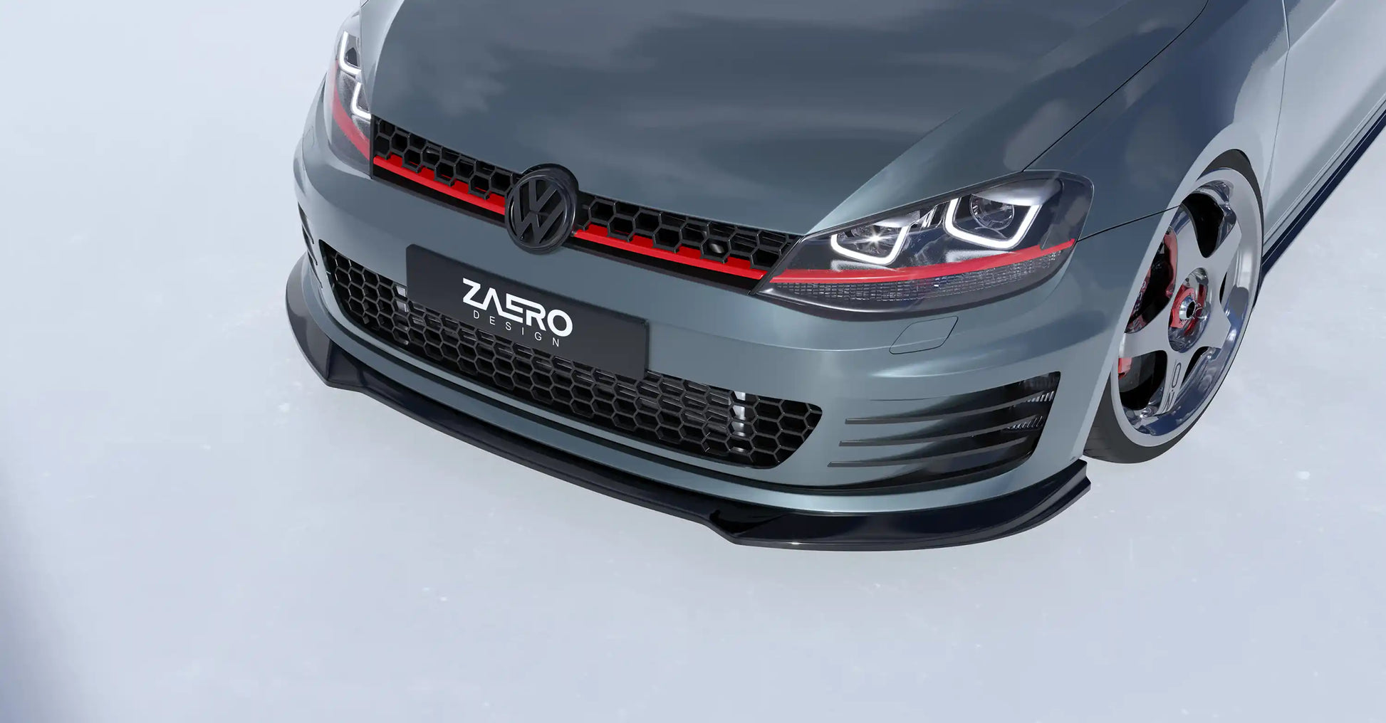 ZAERO DESIGN Splitter przedni VW Golf 7 GTI | GTD (Pre-Facelift)