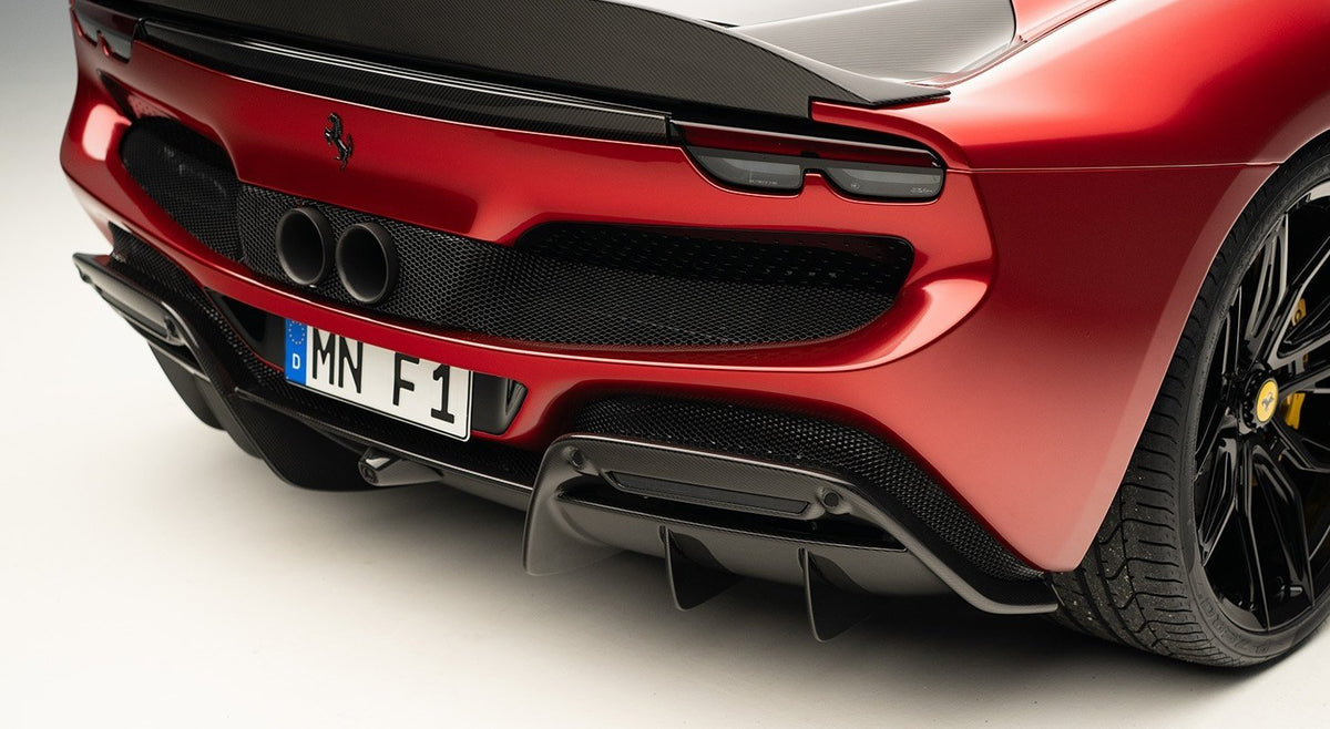 NOVITEC Dyfuzor tylny w kształcie fabrycznym carbon – Ferrari 296 – zdjęcie 2