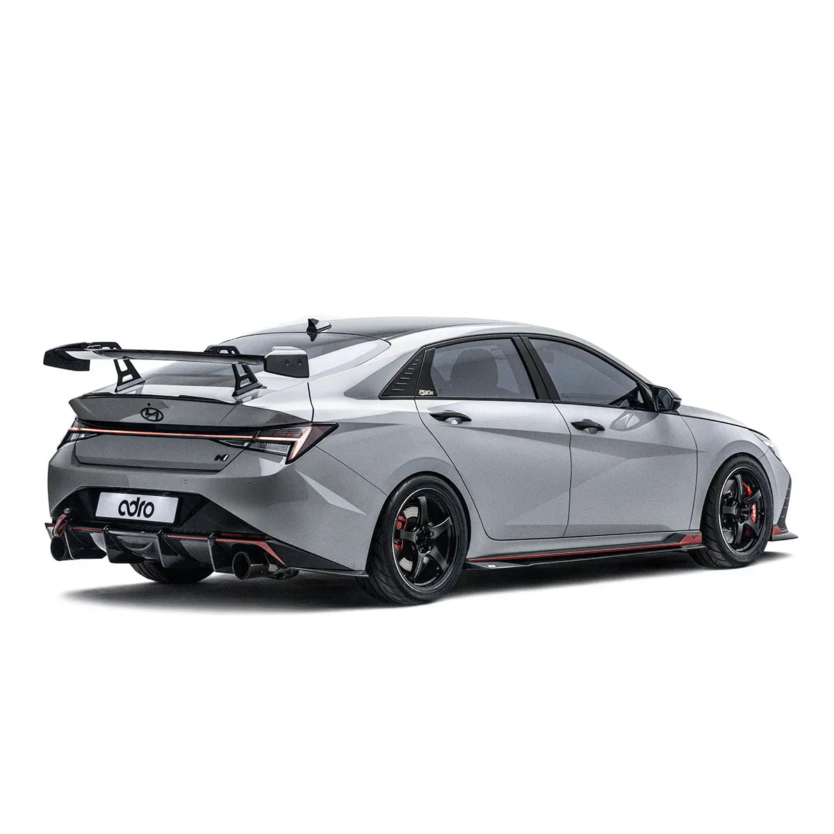 Hyundai Elantra N – tylne skrzydło swan neck AT-R1 carbon ADRO