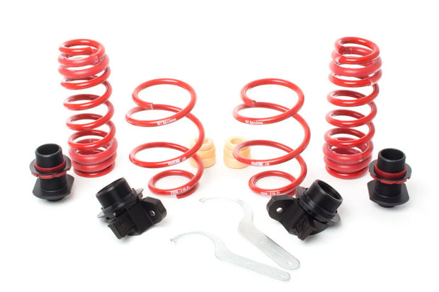 StartPack BMW M3 G80  – regulowane sprężyny H&R · dystanse Eibach 15 / 12 mm · aluminiowe kratki nadkola Kitsune