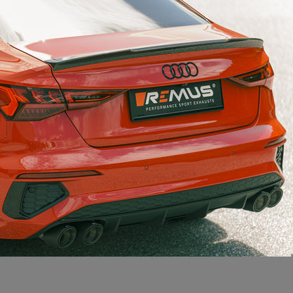Remus RACING GPF-Back exhaust for Audi S3 8Y (L/R) – without homologation