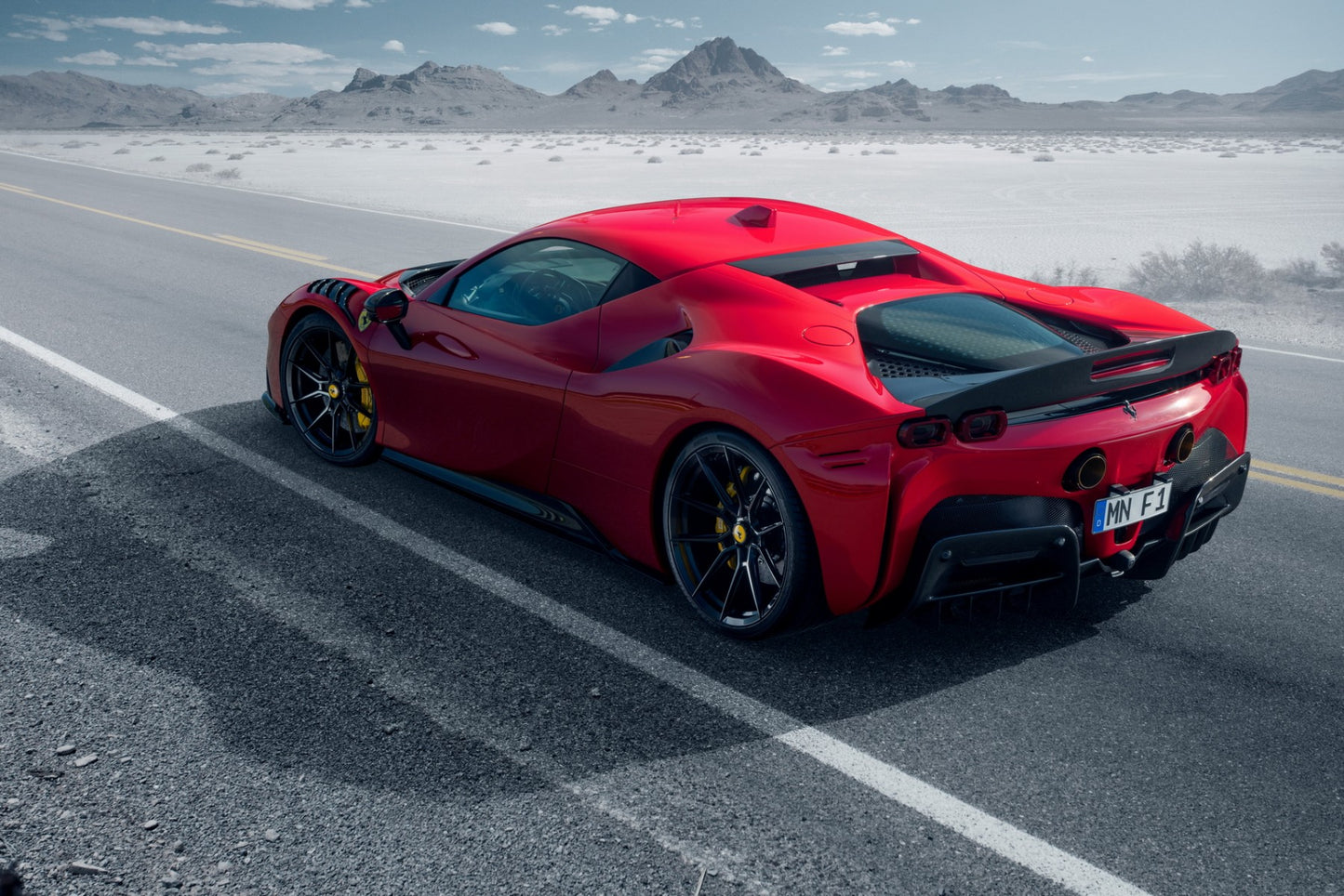 NOVITEC Wloty powietrza do silnika carbon (zderzak tylny) - Ferrari SF90 - 3