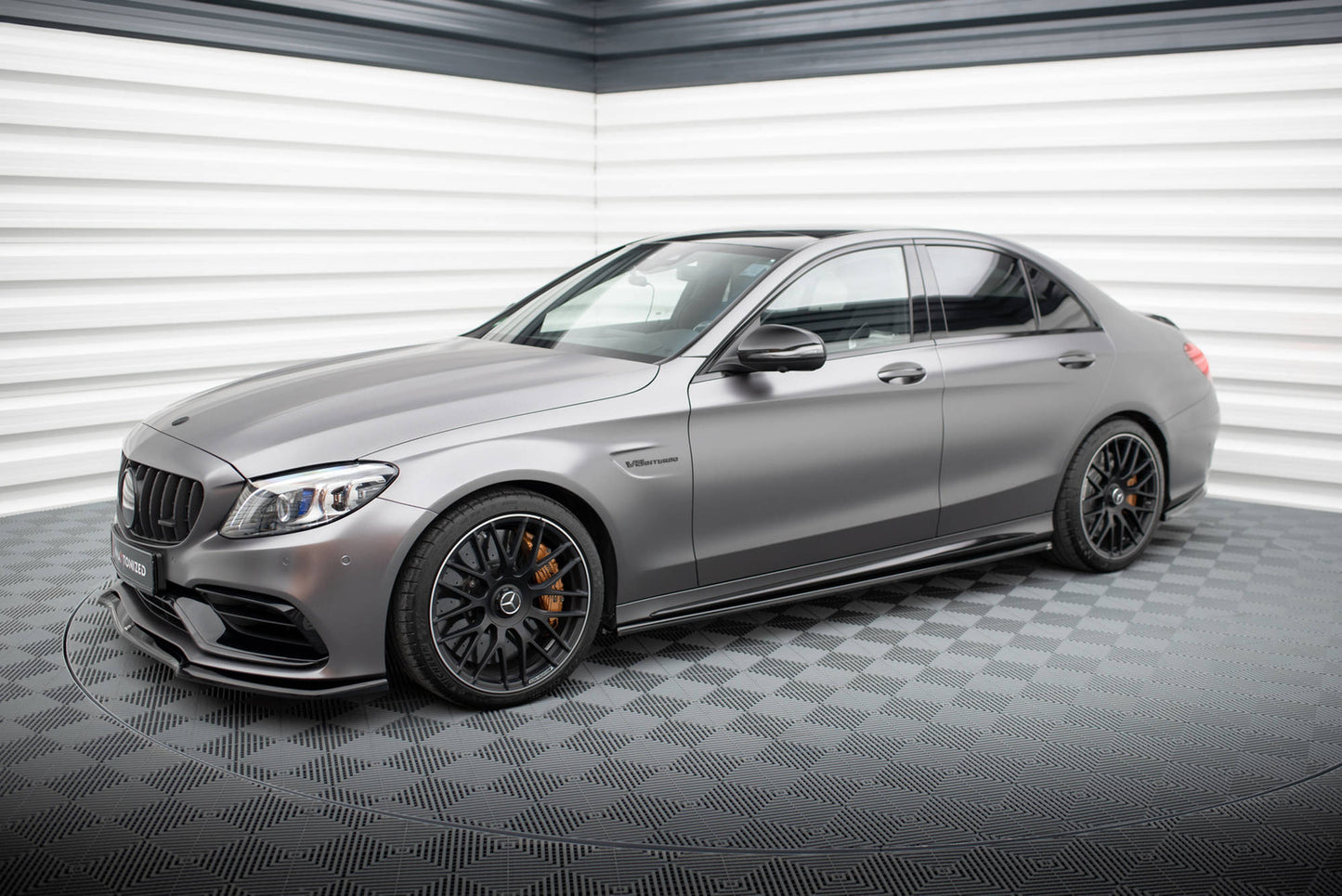 Dokładki Progów Mercedes C63 AMG W205 Facelift Maxton