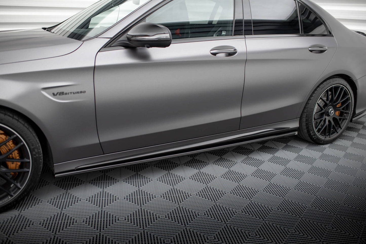 Dokładki Progów Mercedes C63 AMG W205 Facelift Maxton