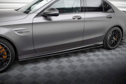 Dokładki Progów Mercedes C63 AMG W205 Facelift Maxton