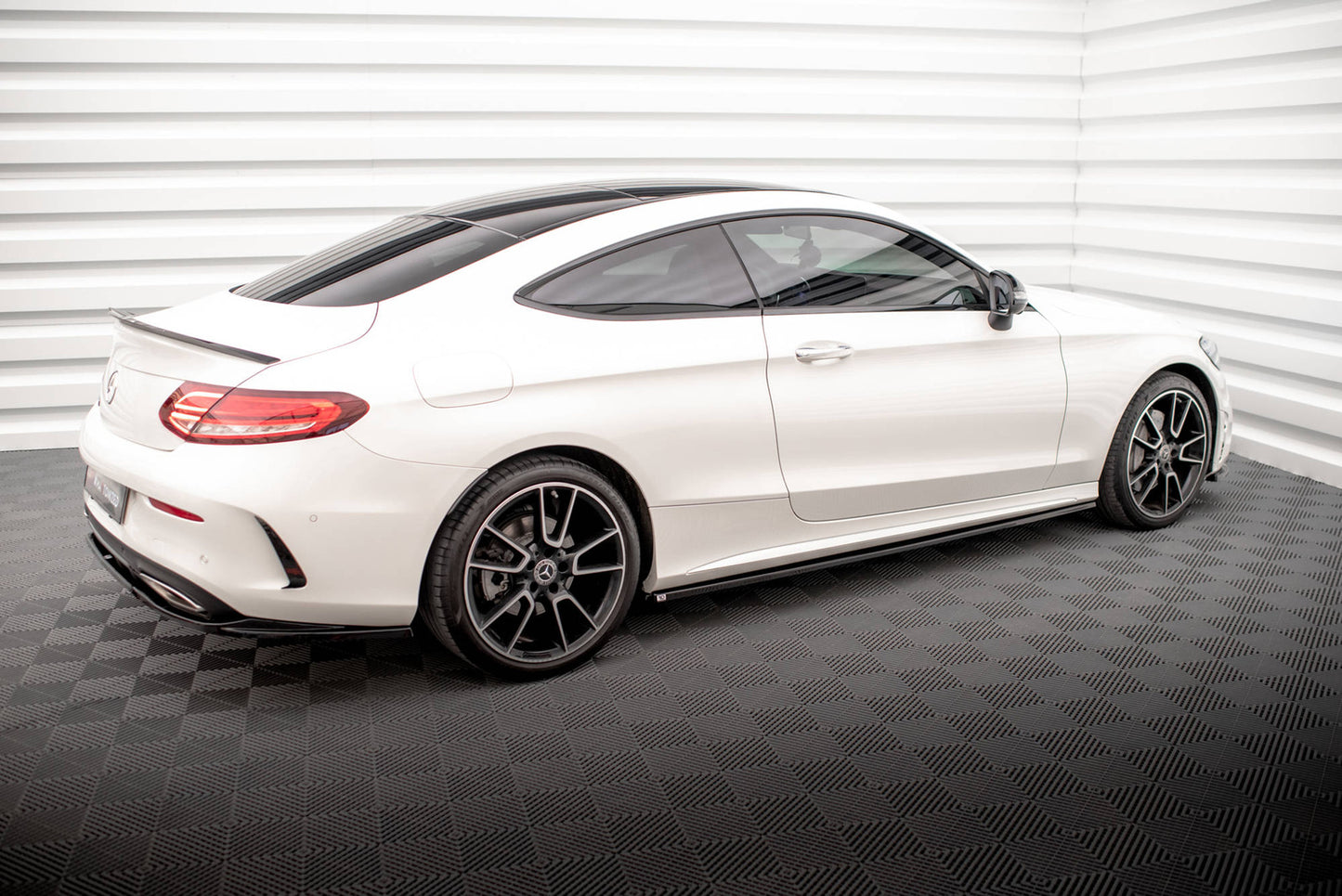 Dokładki Progów Mercedes C Coupe C205 AMG-Line Facelift Maxton