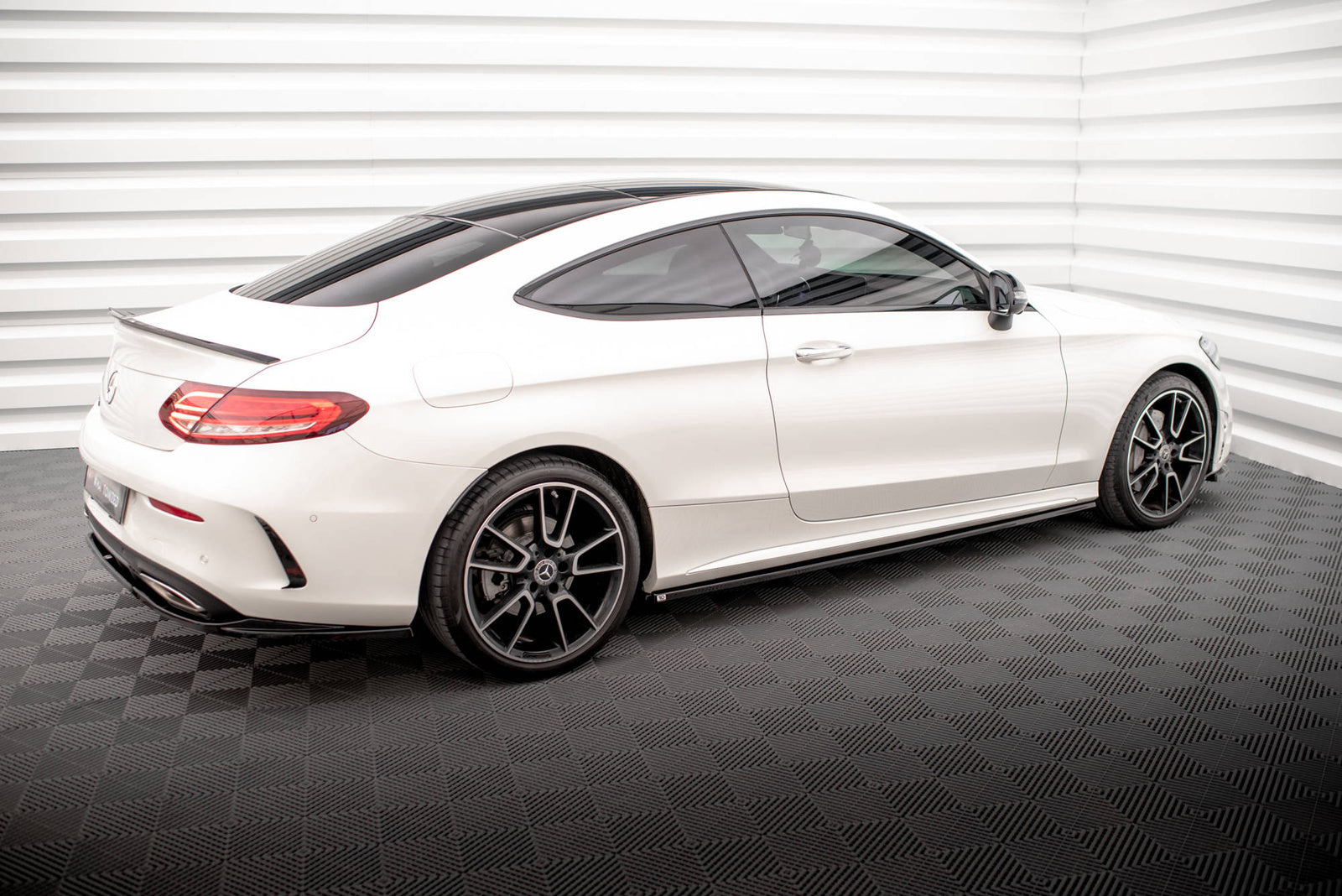 Dokładki Progów Mercedes C Coupe C205 AMG-Line Facelift Maxton