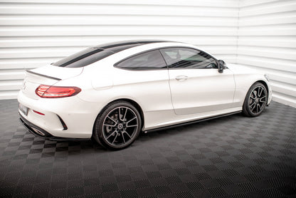 Dokładki Progów Mercedes C Coupe C205 AMG-Line Facelift Maxton