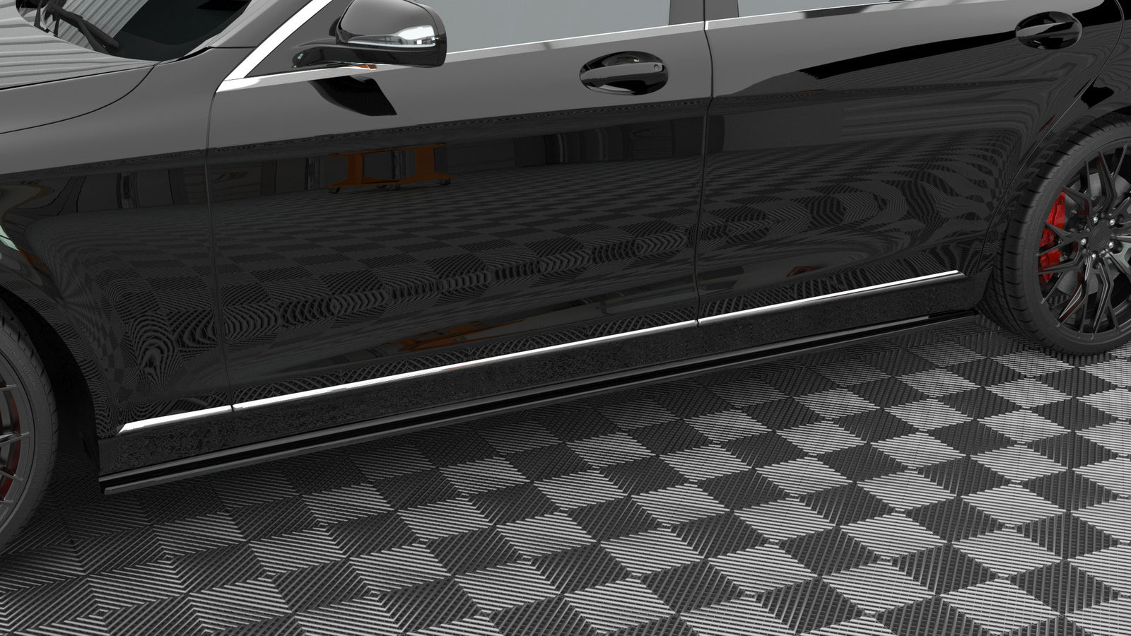 Dokładki Progów Maxton Mercedes S Long W222 (2013-2017)