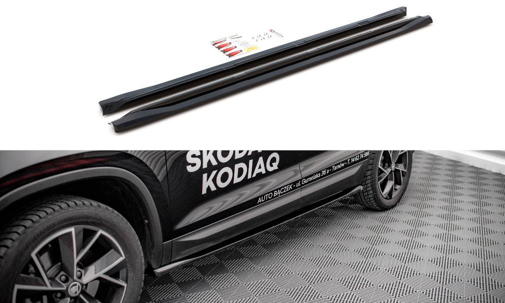 Dokładki Progów Skoda Kodiaq Mk1 Facelift Maxton Design