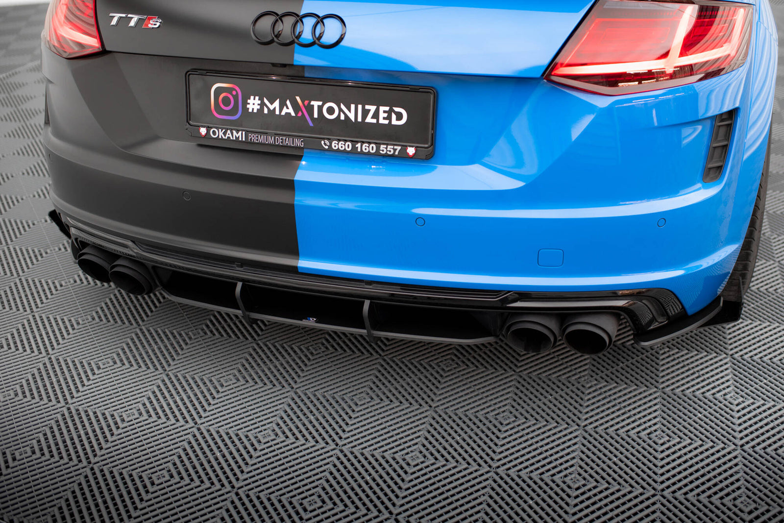 Dyfuzor Tylny Street Pro Audi TT S 8S Facelift Maxton