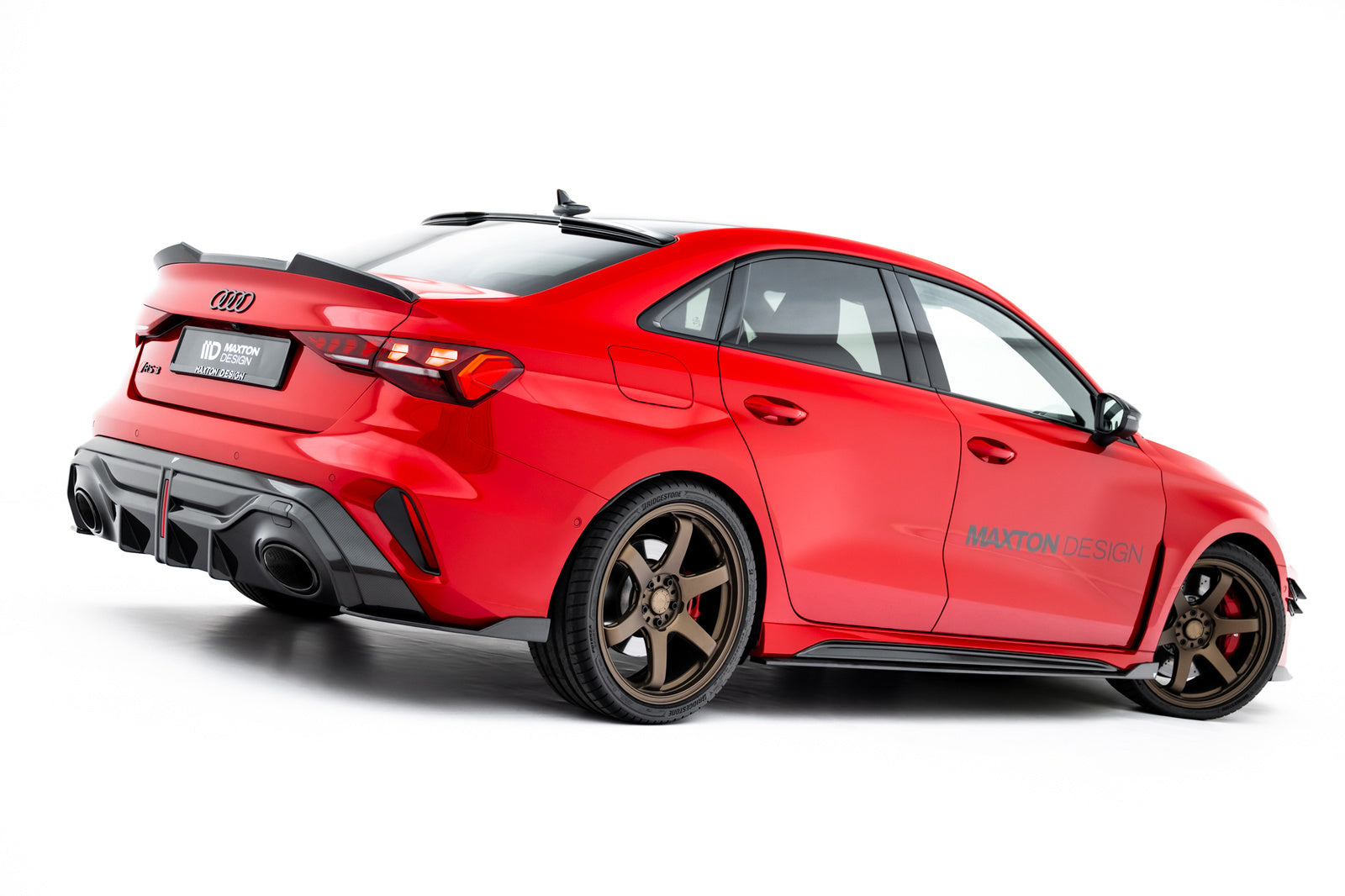 Karbonowe Splittery Boczne Audi RS3 8Y Facelift Maxton