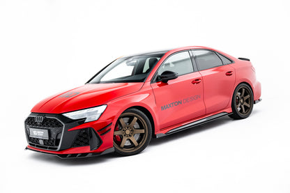 Karbonowe Splittery Boczne Audi RS3 8Y Facelift Maxton