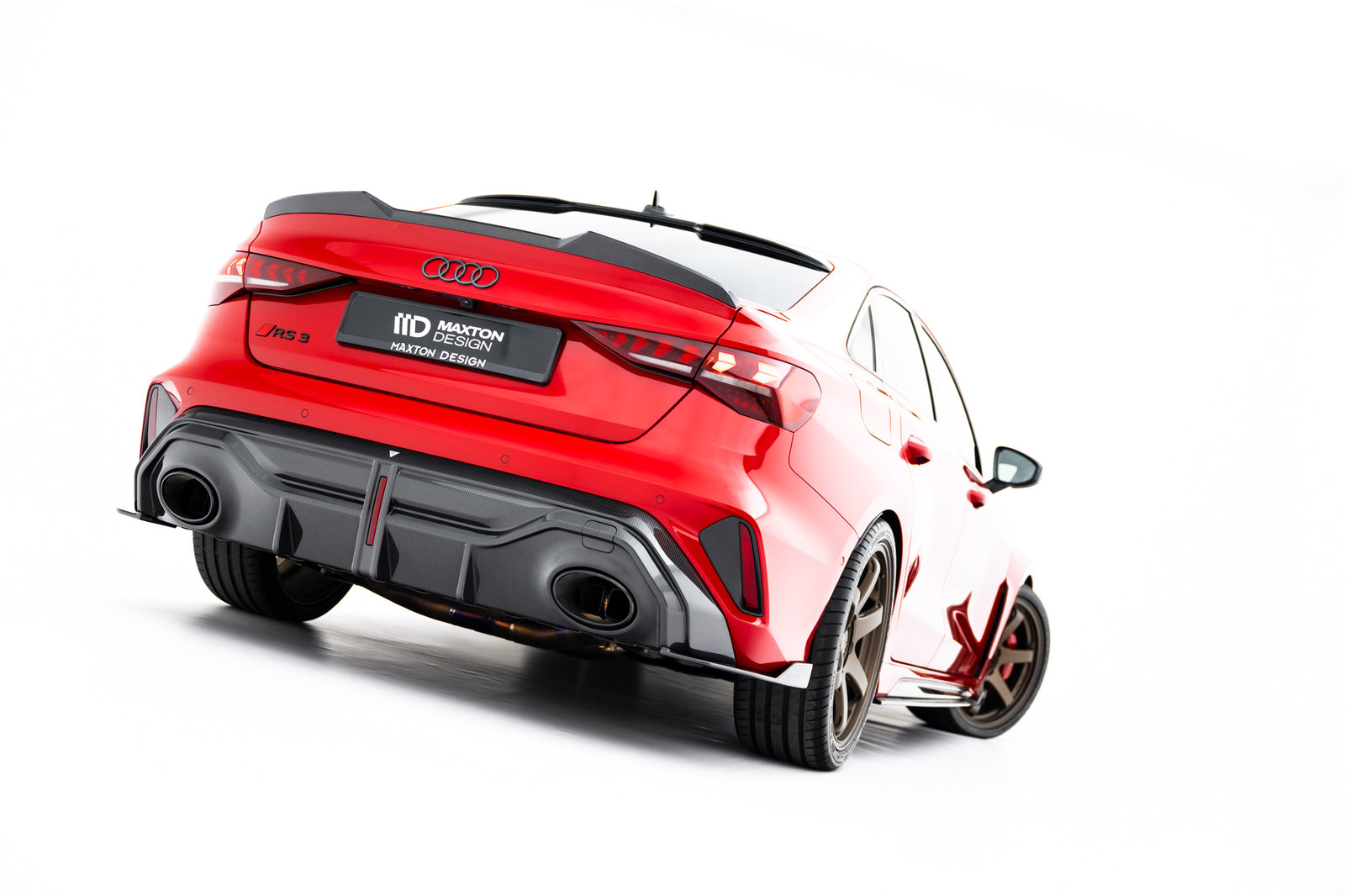 Karbonowe Splittery Tylne Audi RS3 Sedan 8Y Facelift Maxton