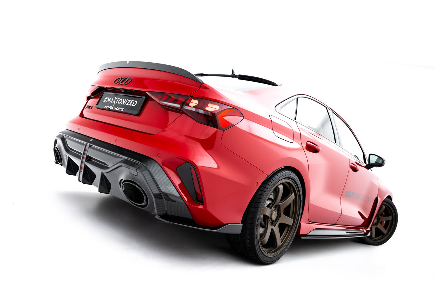 Karbonowy Dyfuzor Tylny Audi RS3 8Y Facelift Maxton Design