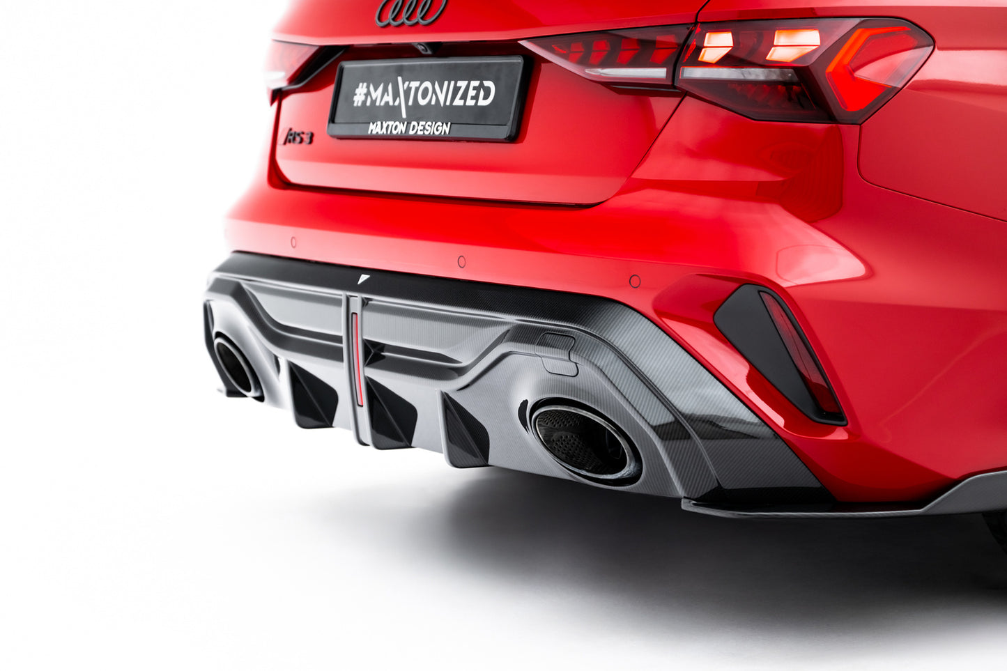 Karbonowy Dyfuzor Tylny Audi RS3 8Y Facelift Maxton Design