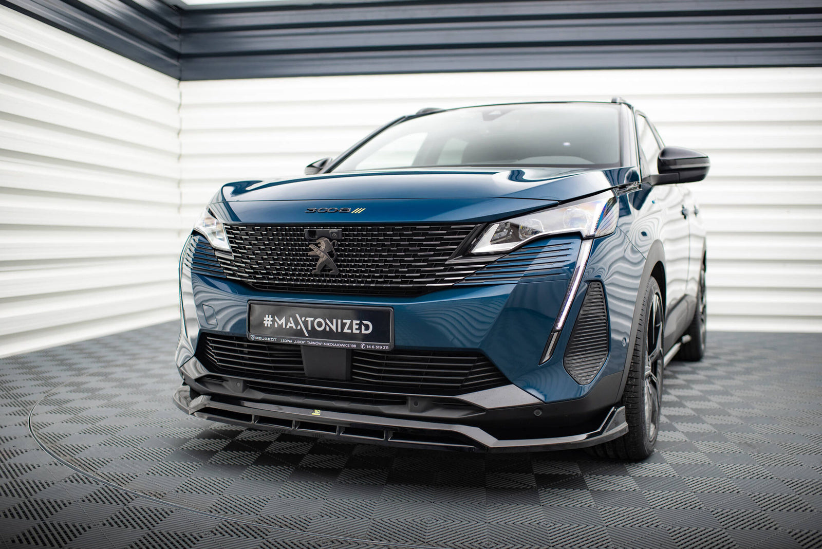 Splitter Przedni Peugeot 3008 GT-Line Mk2 Facelift Maxton