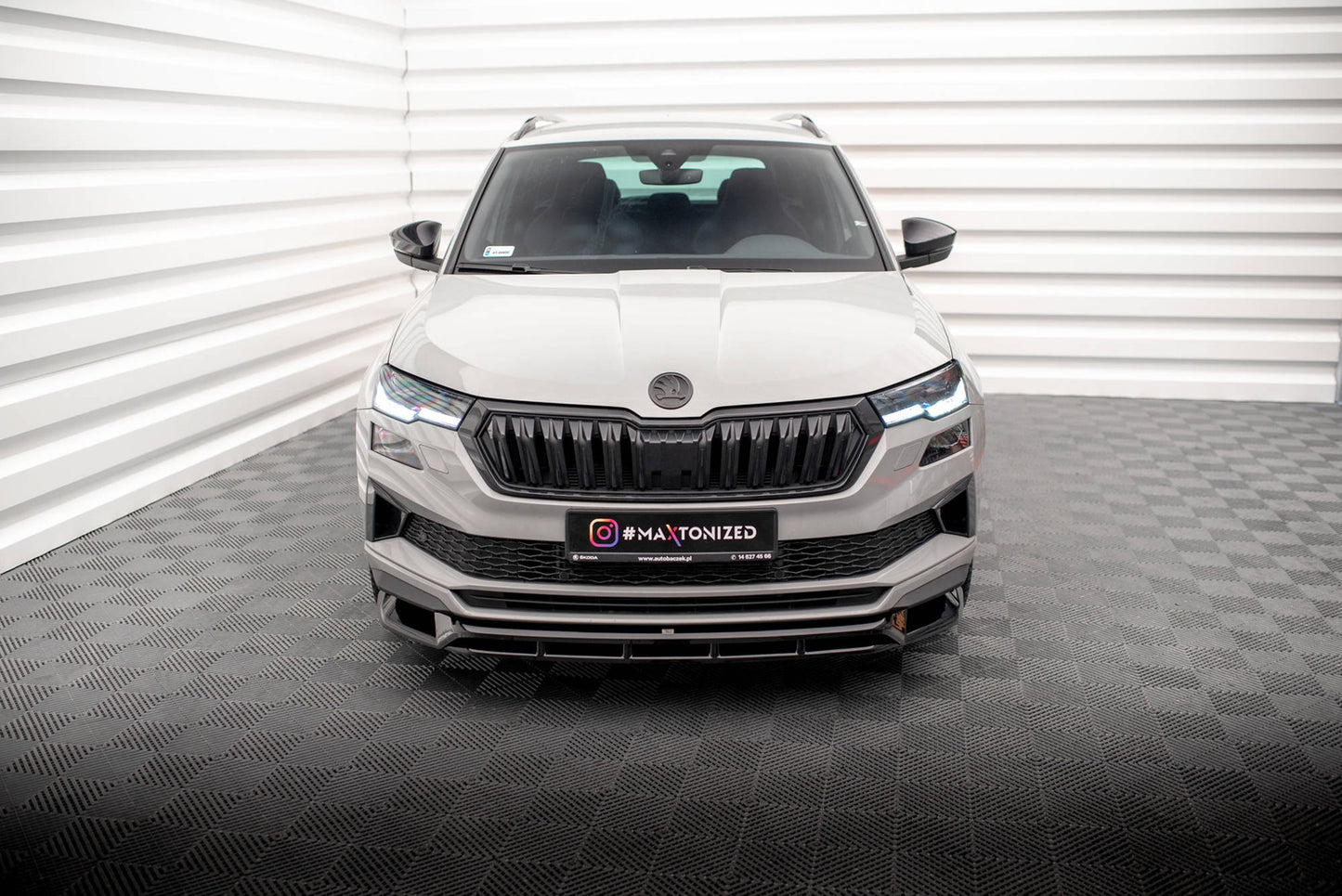 Splitter Przedni Maxton Skoda Karoq Sportline Facelift