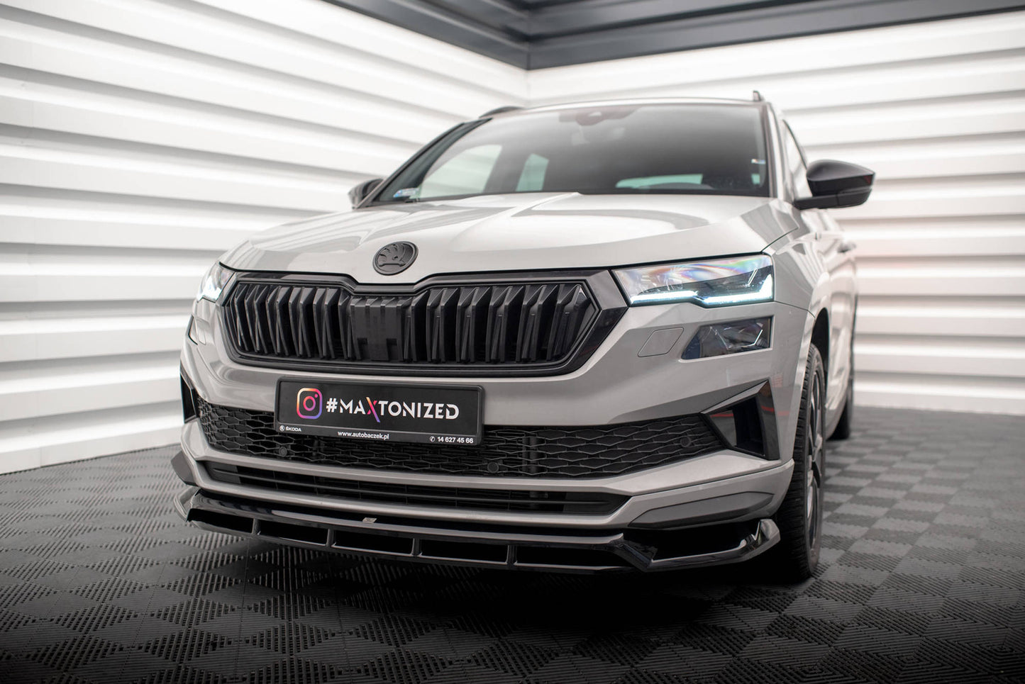 Splitter Przedni Maxton Skoda Karoq Sportline Facelift