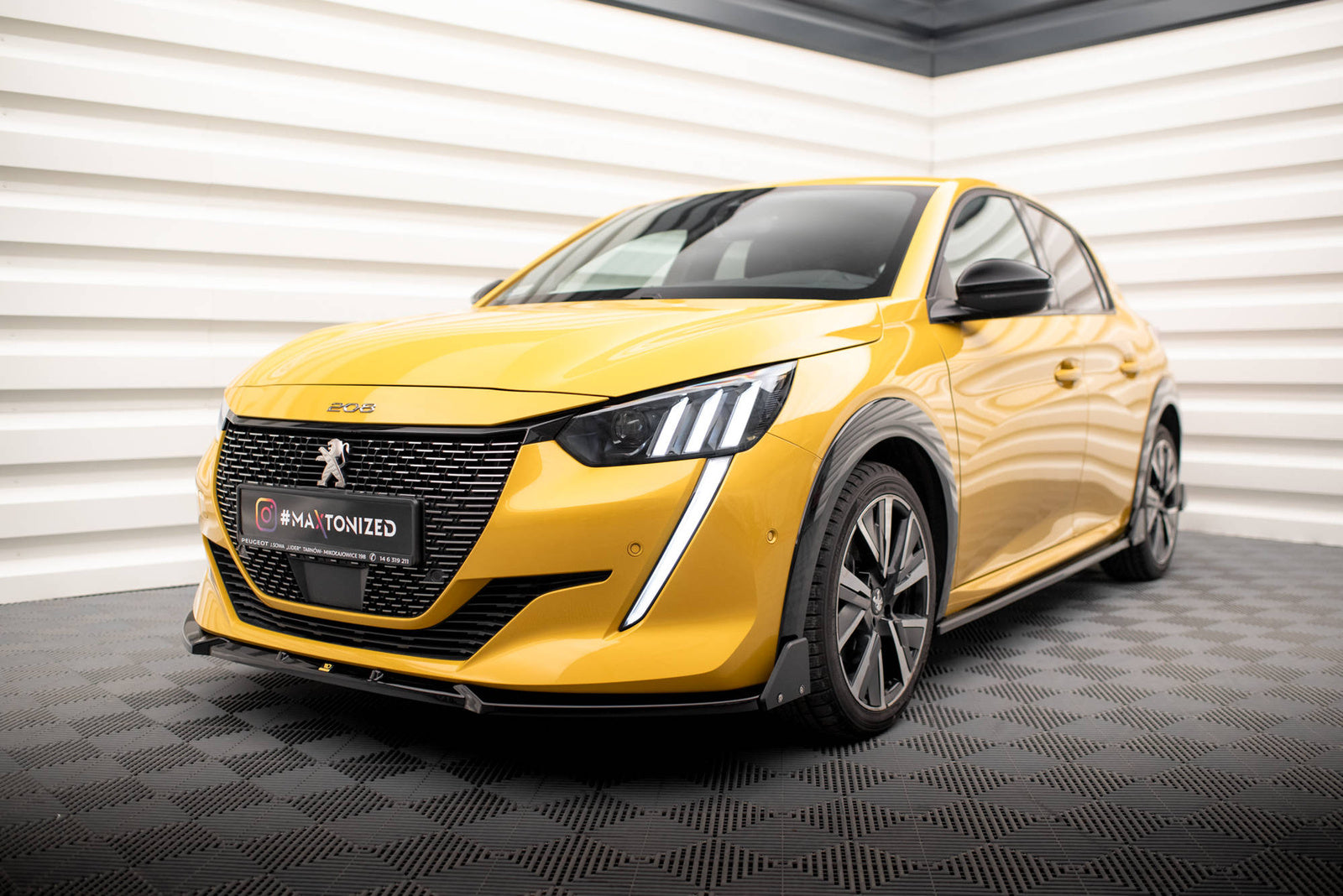 Splitter Przedni + Flaps Peugeot 208 GT Mk2 Maxton Design