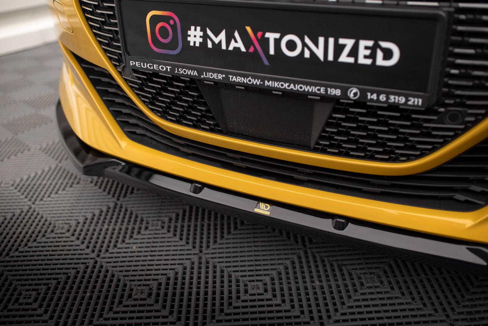 Splitter Przedni + Flaps Peugeot 208 GT Mk2 Maxton Design