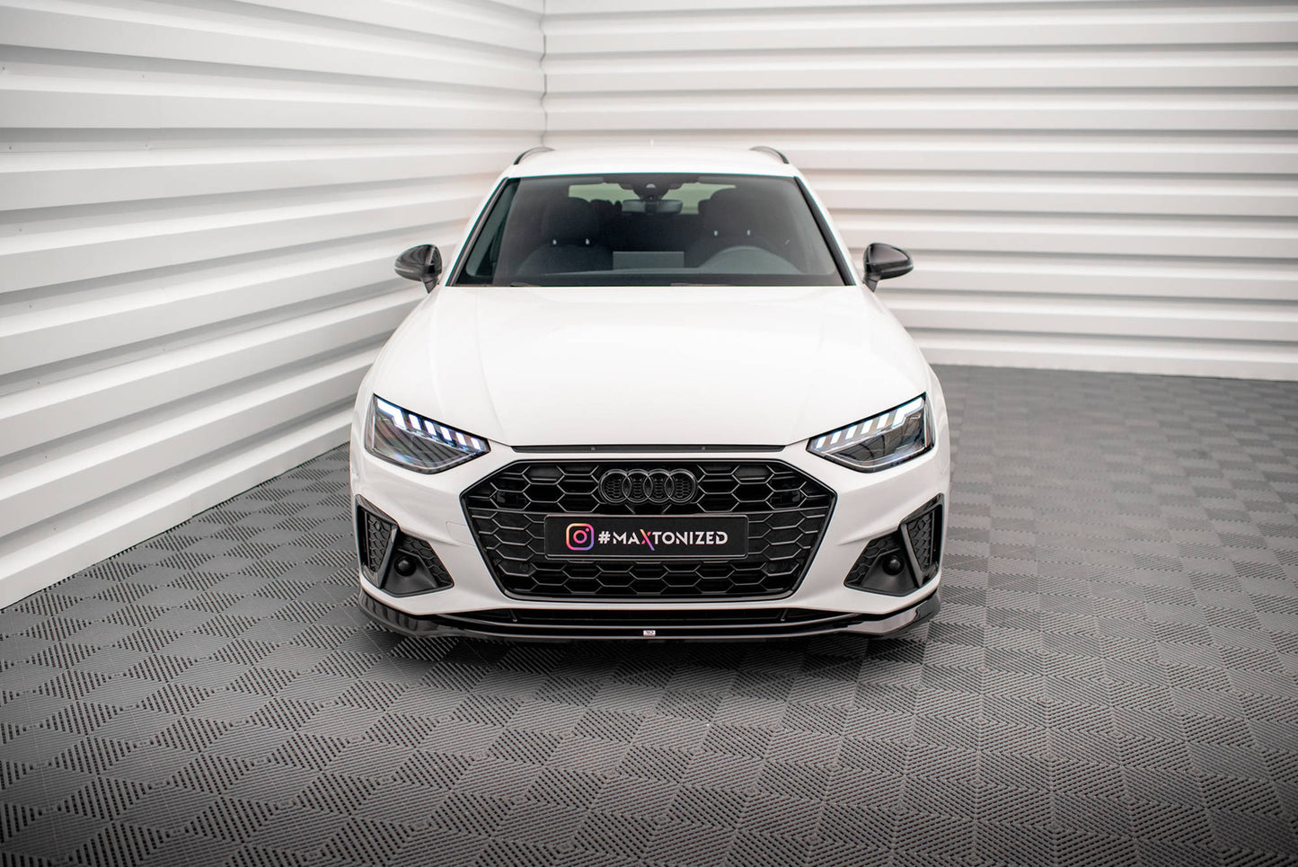 Splitter Przedni V.2 Audi A4 S-Line B9 Facelift Maxton