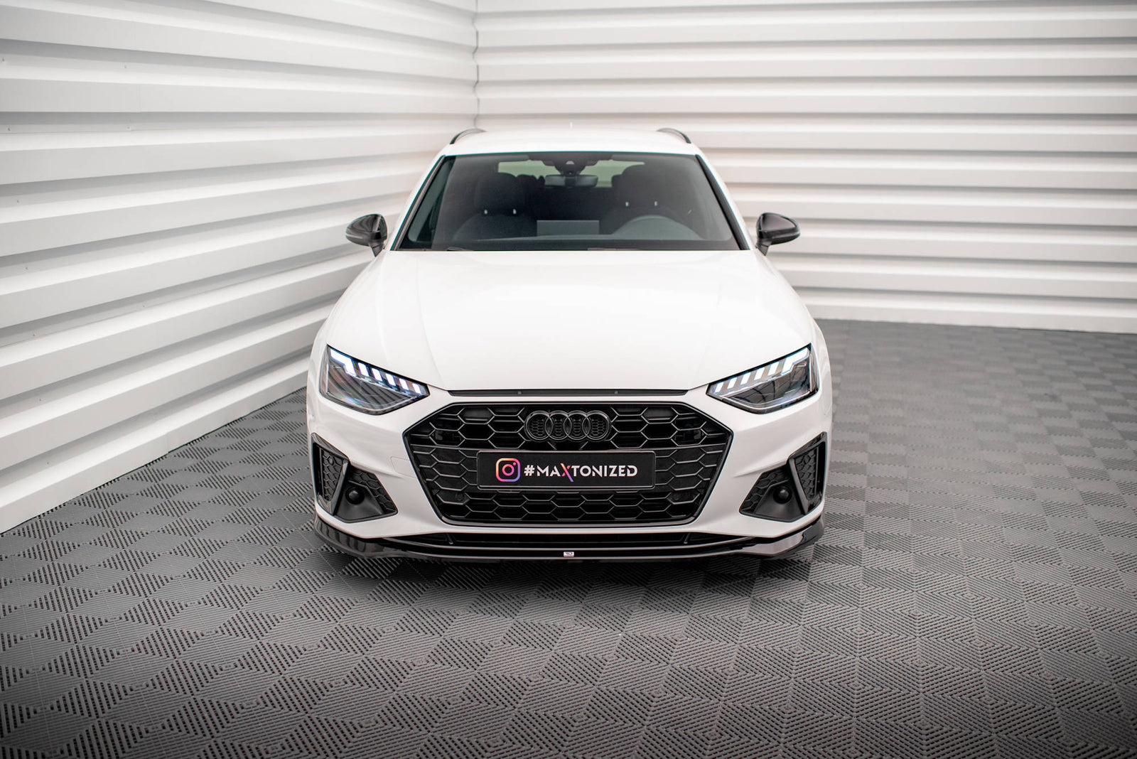 Splitter Przedni V.2 Audi A4 S-Line B9 Facelift Maxton