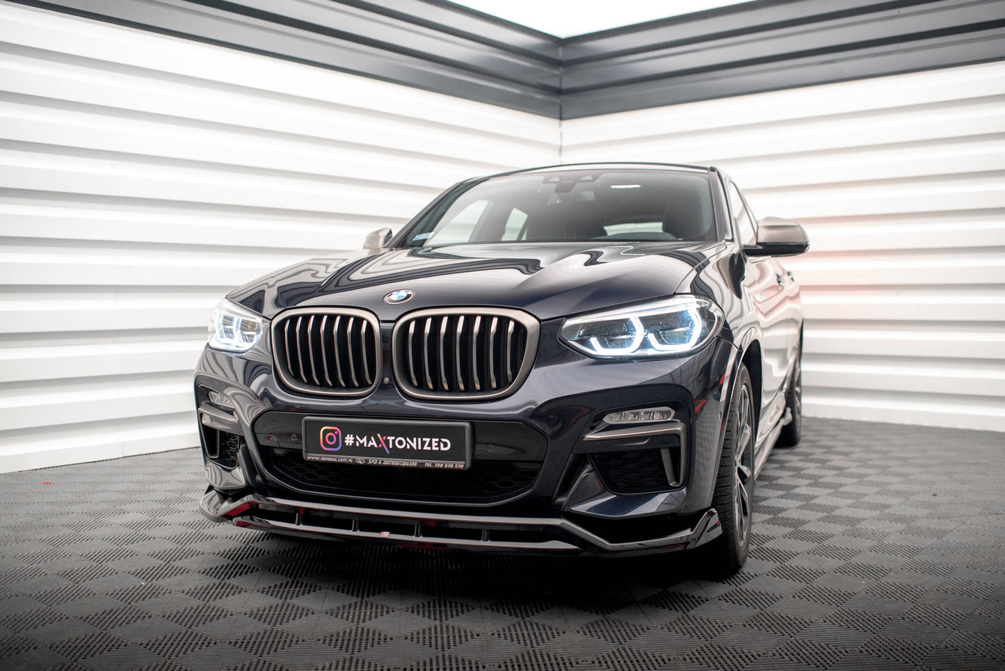 Splitter Przedni V.2 BMW X4 G02 M-Pack Maxton Design